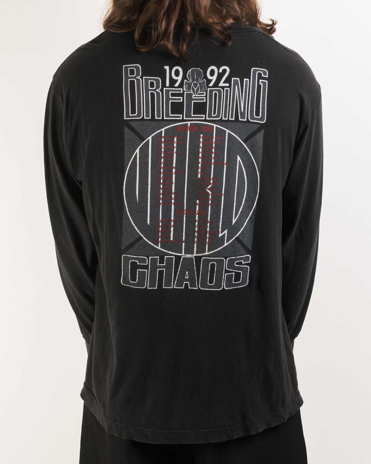 Vintage 1992 Entombed Breeding Chaos Tour Longsleeve