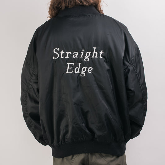 Vintage 90’s Straight Edge Embroidery Bomber Jacket