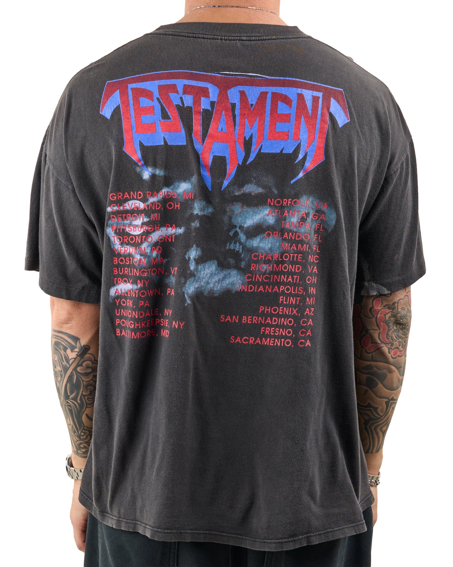 Vintage 1990 Testament Malpractice Tour T-Shirt