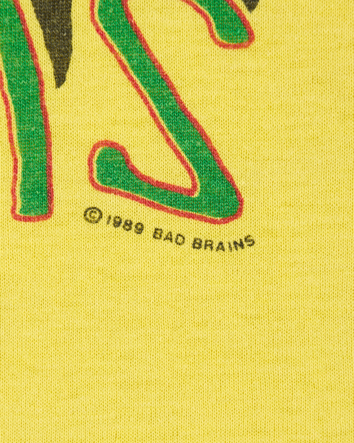 Vintage 1989 Bad Brains Quickness Tour T-Shirt