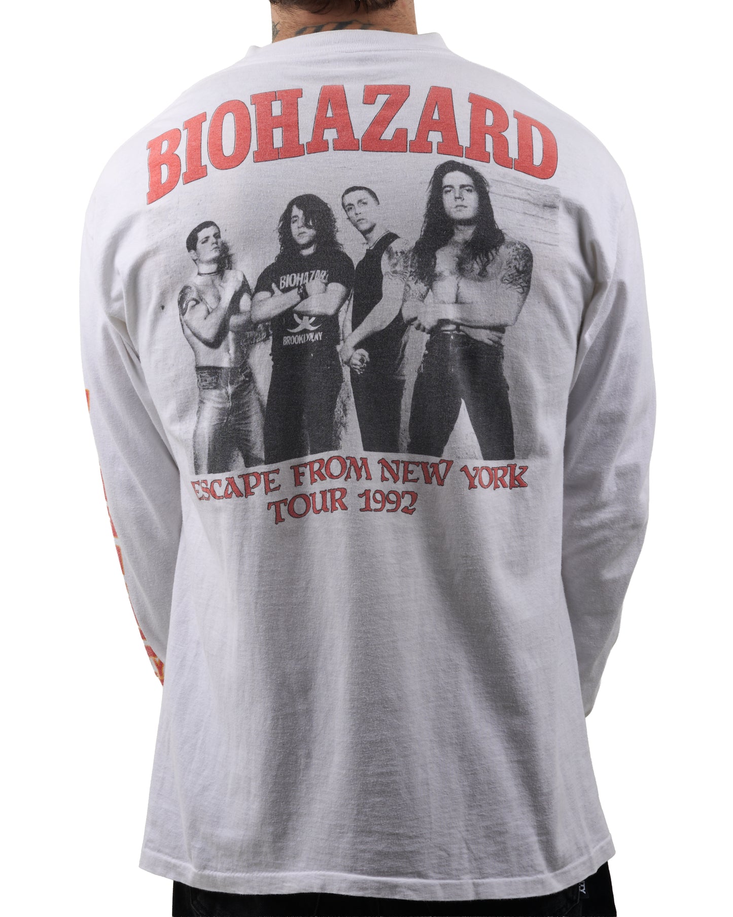 Vintage 1992 Biohazard Escape From New York Longsleeve