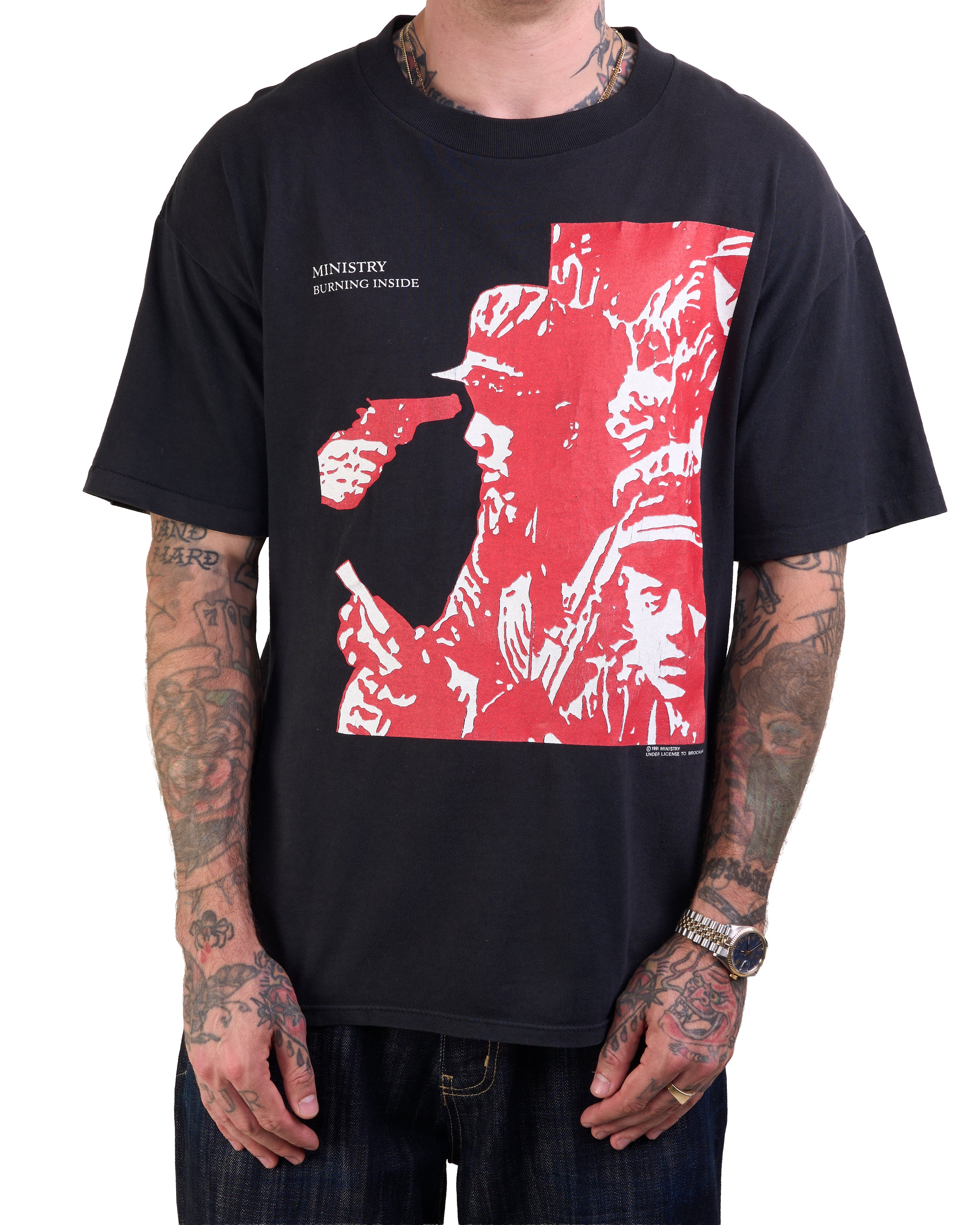 Vintage 1991 Ministry Burning Inside T-Shirt – Mills Vintage USA