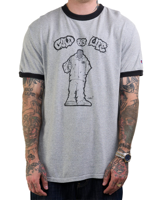 Vintage Cold As Life Ringer T-Shirt