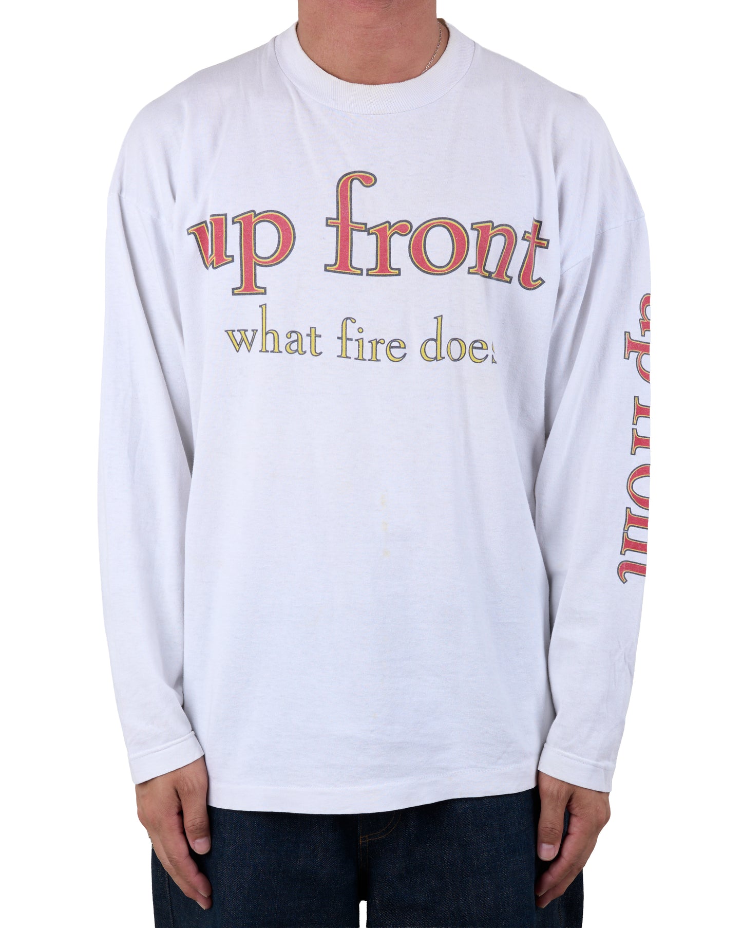 Vintage 90’s Up Front What Fire Does Longsleeve