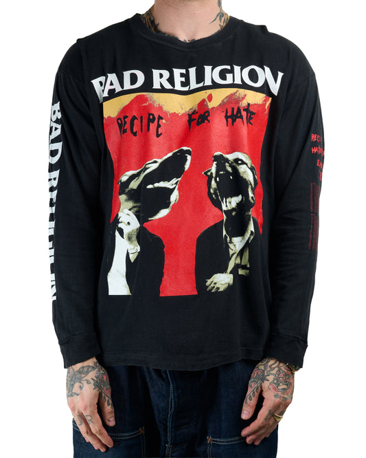 Vintage 1993 Bad Religion Recipe For Hate Tour Longsleeve