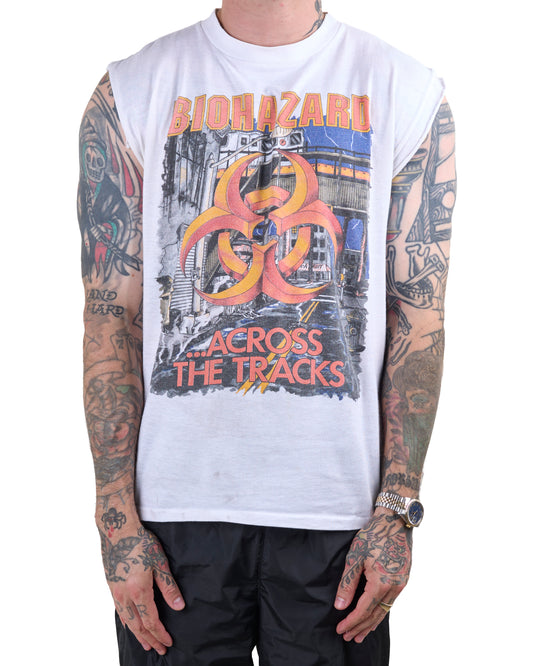 Vintage 1991 Biohazard Across The Tracks T-Shirt