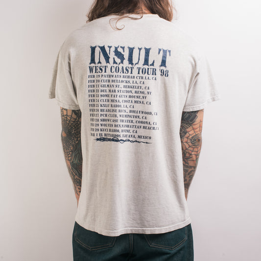 Vintage 1998 Insult Off With Your Head Tour T-Shirt