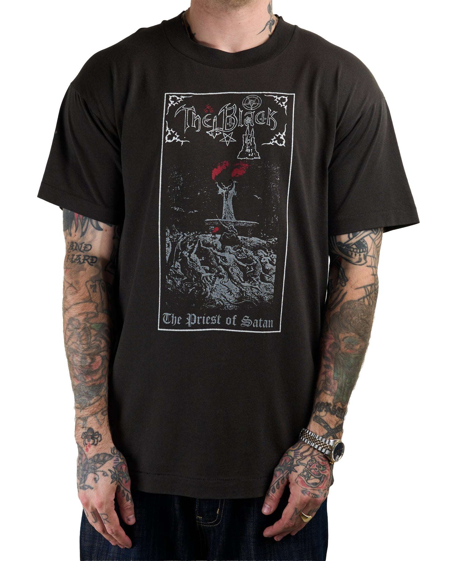 Vintage 90’s The Black The Priest Of Satan T-Shirt
