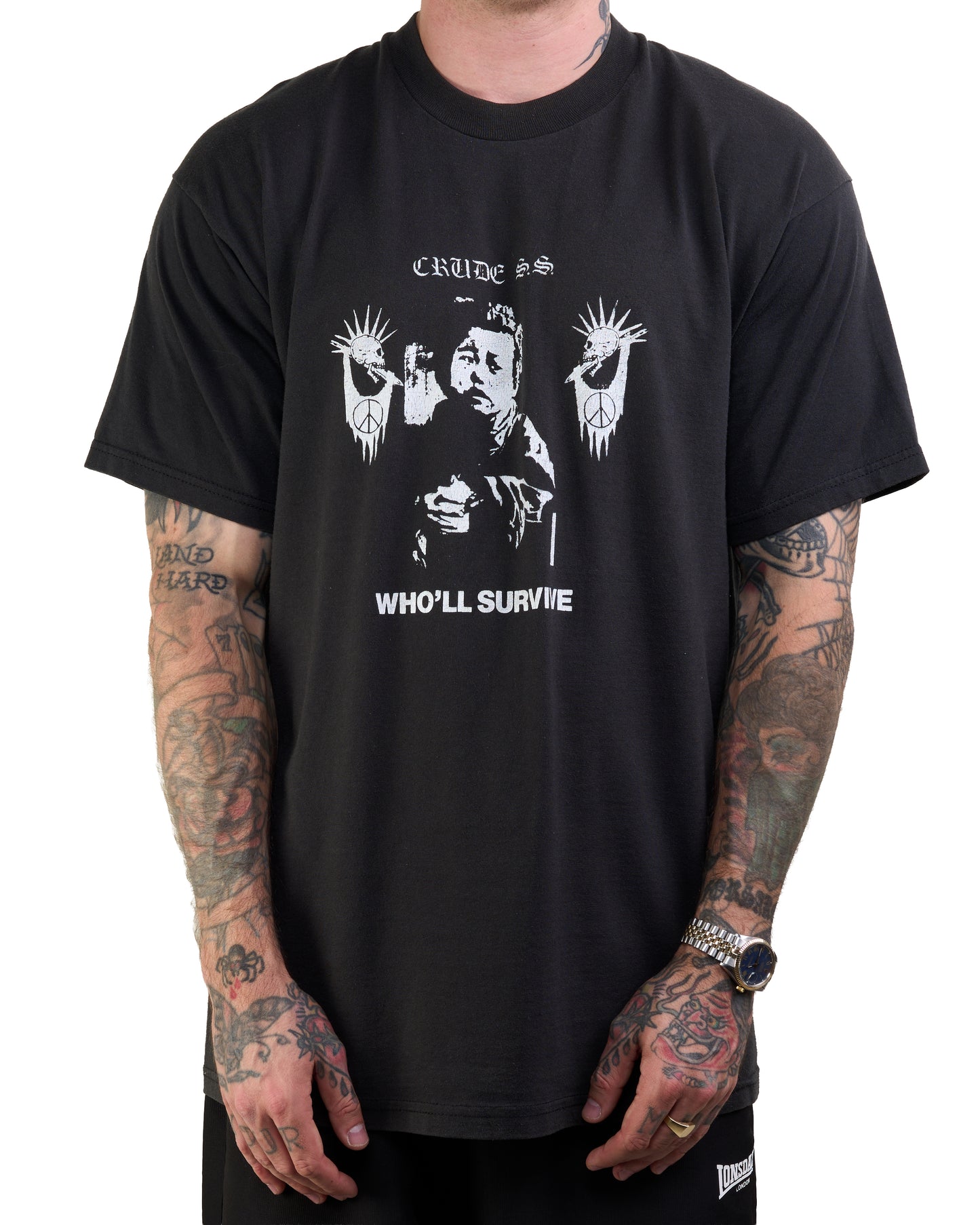 Vintage 90’s Crude SS Who’ll Survive T-Shirt