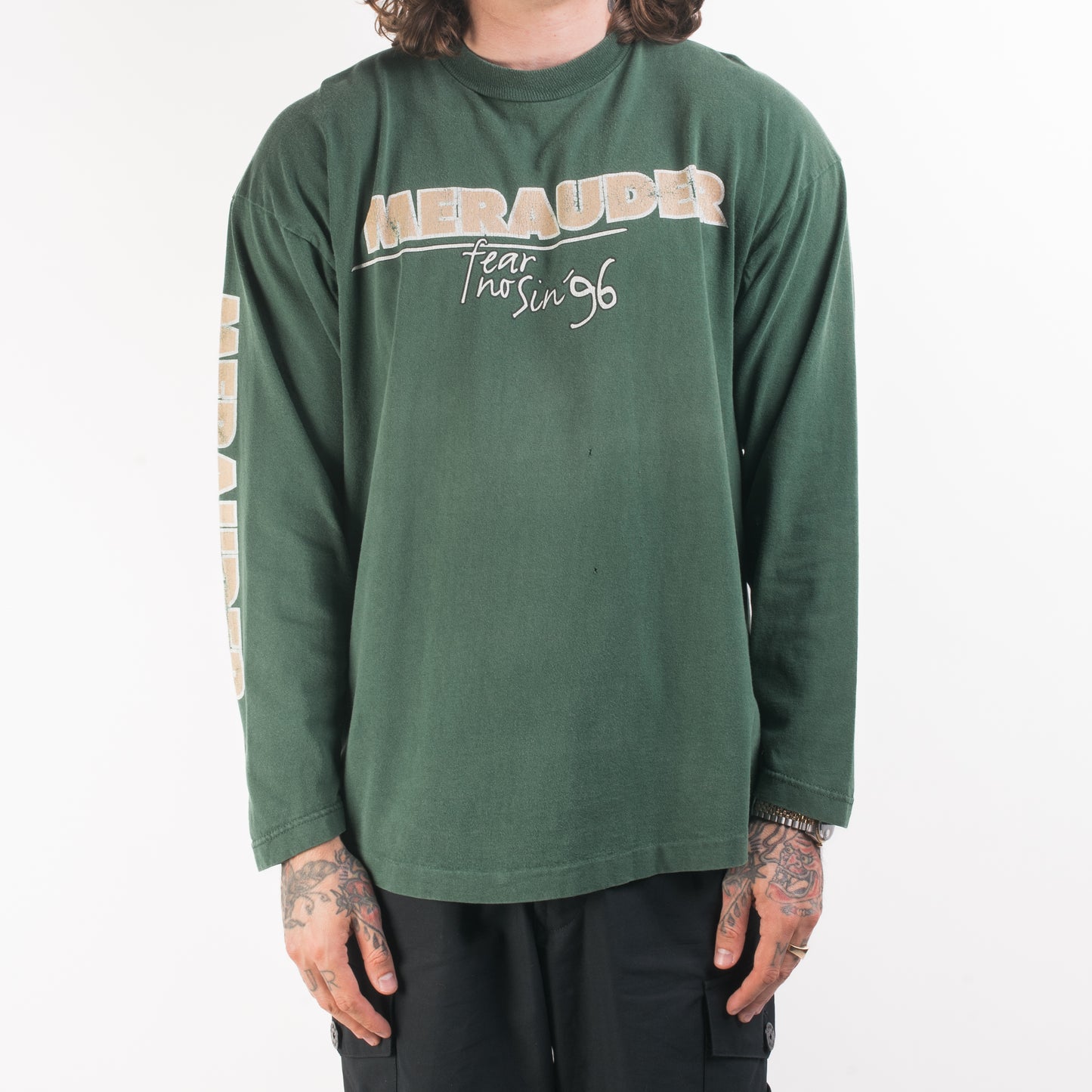Vintage 1996 Merauder Fear No Sin Tour Longsleeve