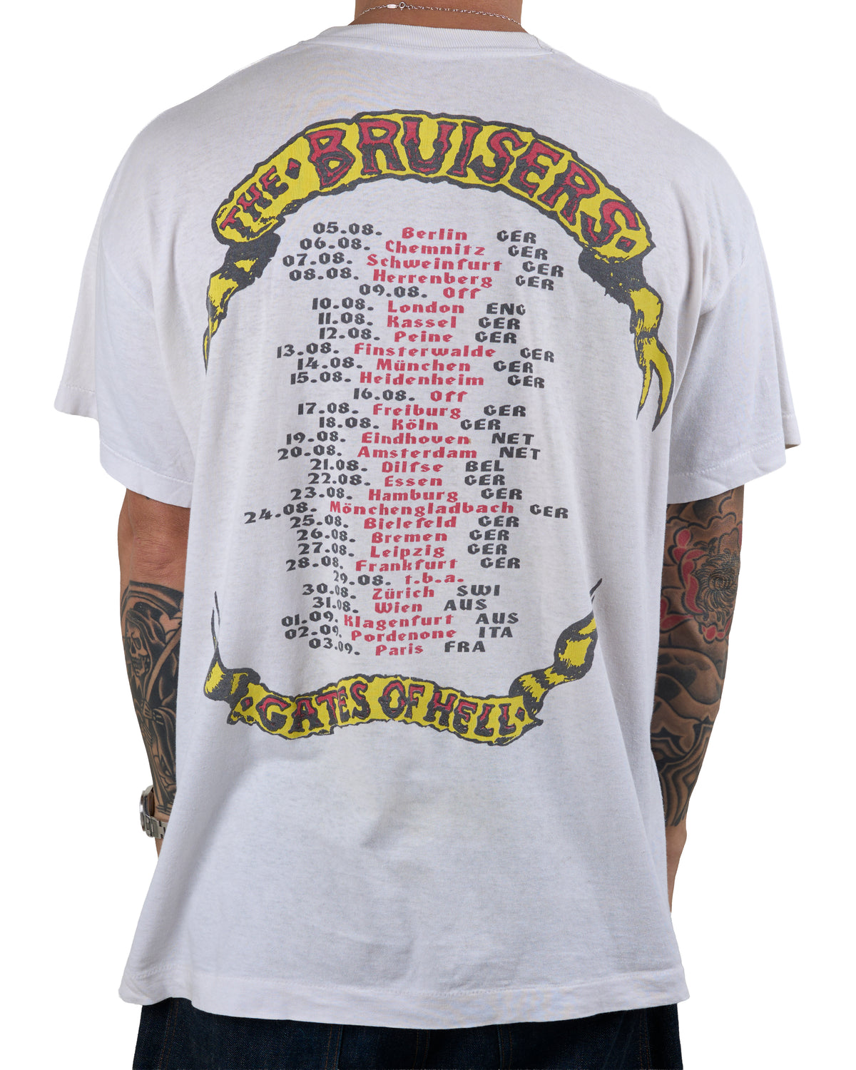 Vintage 1994 The Bruisers Gates Of Hell Tour T-Shirt