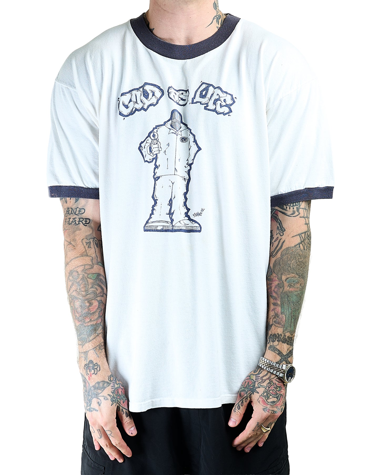 Vintage 90’s Cold As Life Ringer T-Shirt