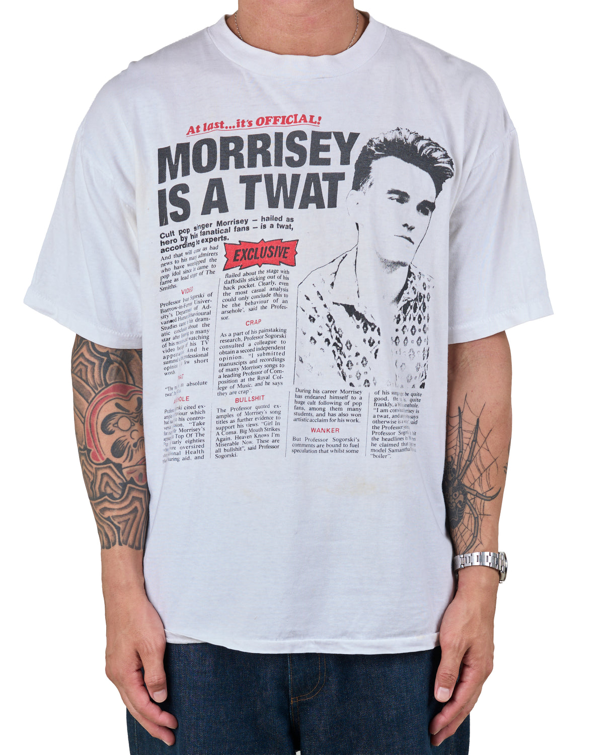 Vintage 90’s Morrissey Is A Twat T-Shirt