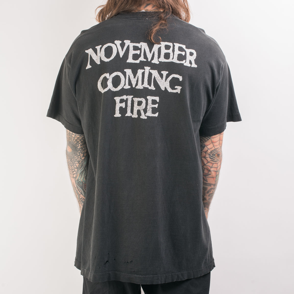 November T Vintage 90’s Samhain November Coming Fire T-Shirt – Mills Vintage USA