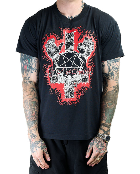 Vintage 90’s Blood Of Christ Slaughter The Pigs Which You Follow T-Shirt