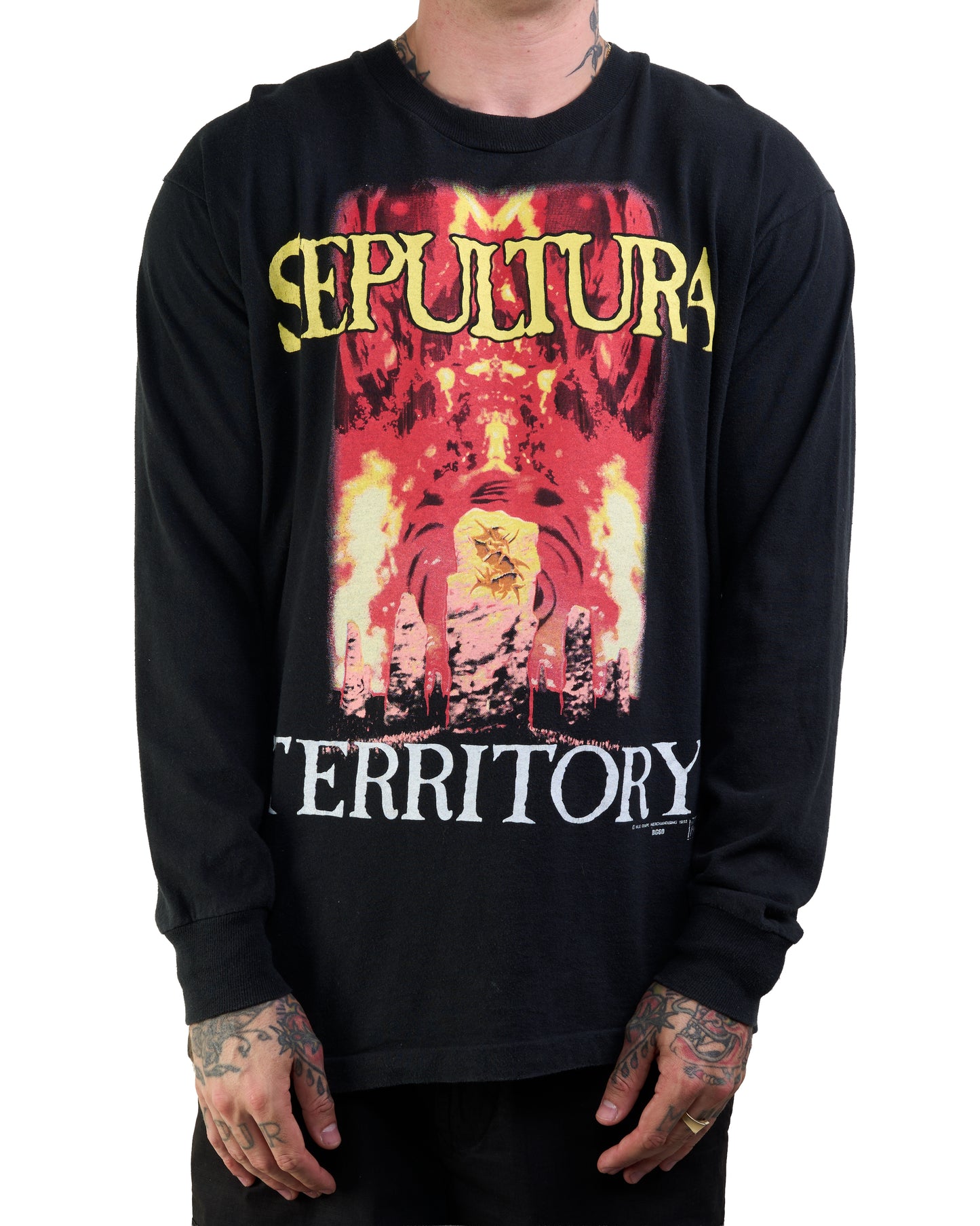 Vintage 1993 Sepultura War For Territory Longsleeve