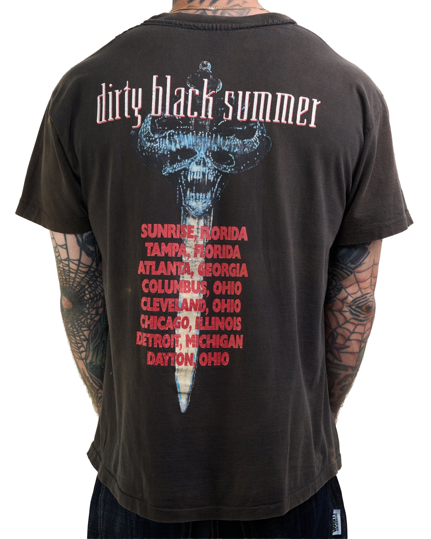 Vintage 1992 Danzig Dirty Black Summer Tour T-Shirt