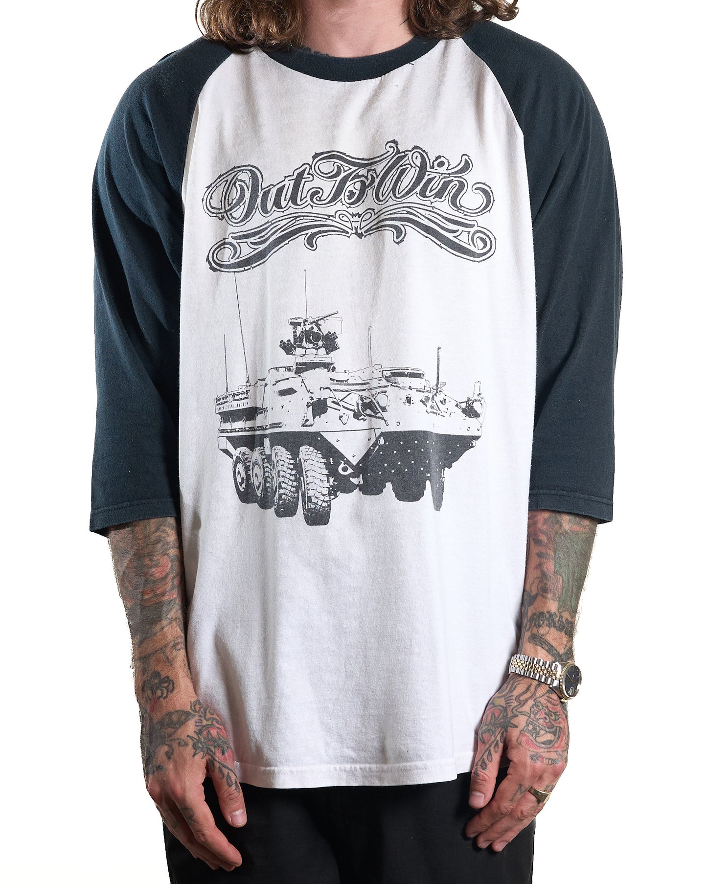 Vintage Out To Win Raglan