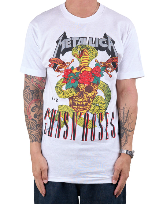 Vintage 1992 Guns N’ Roses Metallica Parking Lot Boot T-Shirt