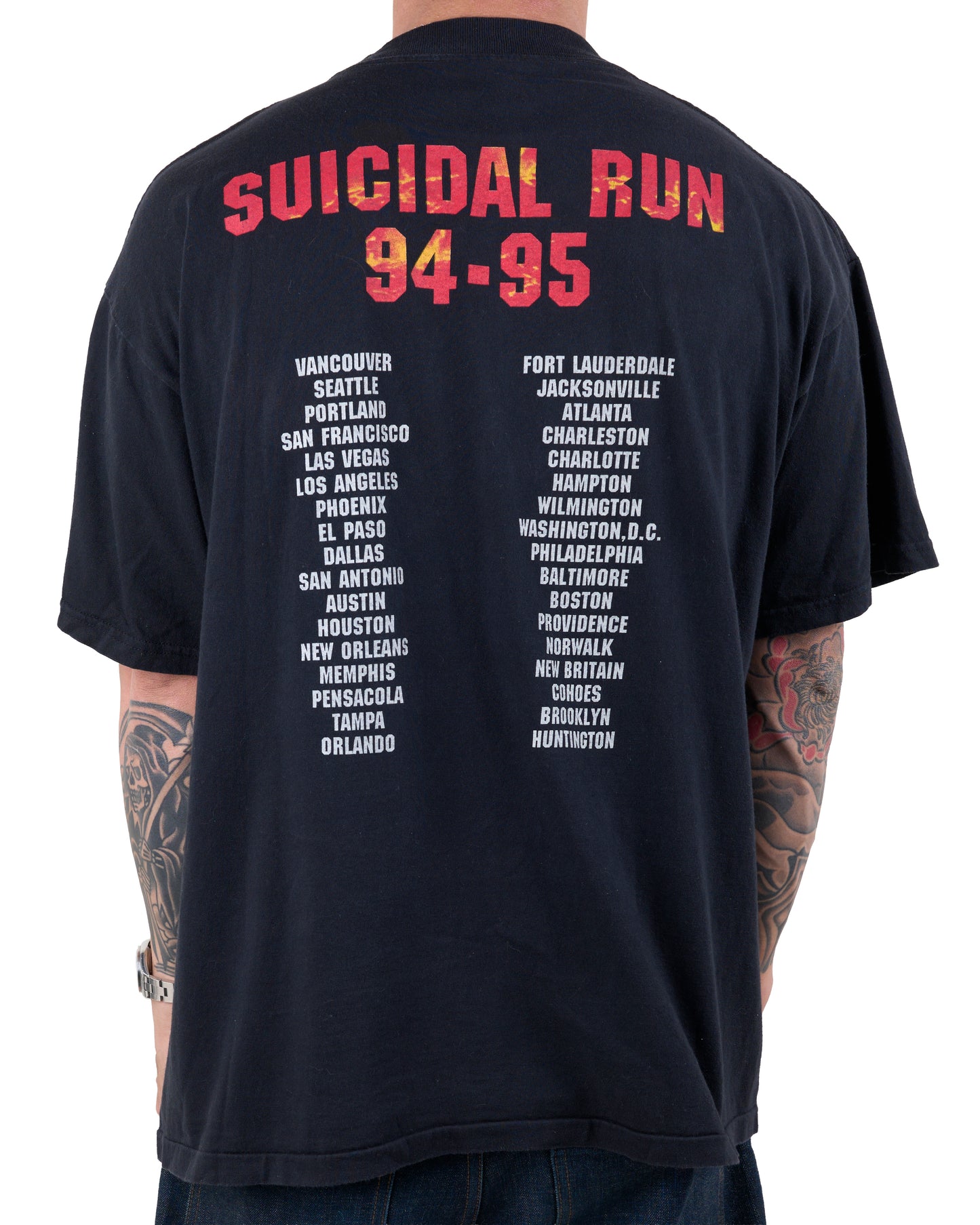 Vintage 1994 Biohazard Suicidal Run T-Shirt