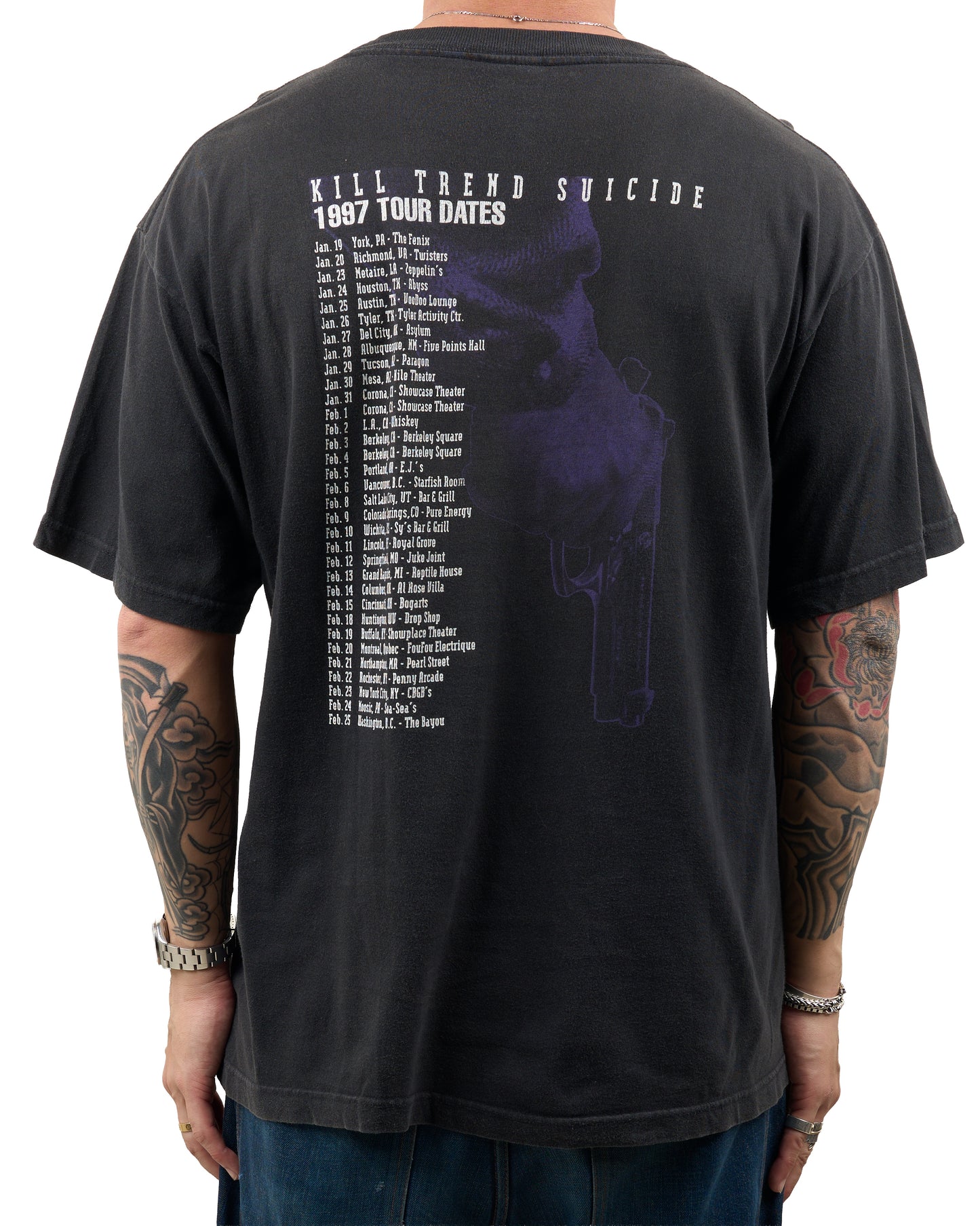 Vintage 1997 Brutal Truth Kill Trend Suicide Tour T-Shirt