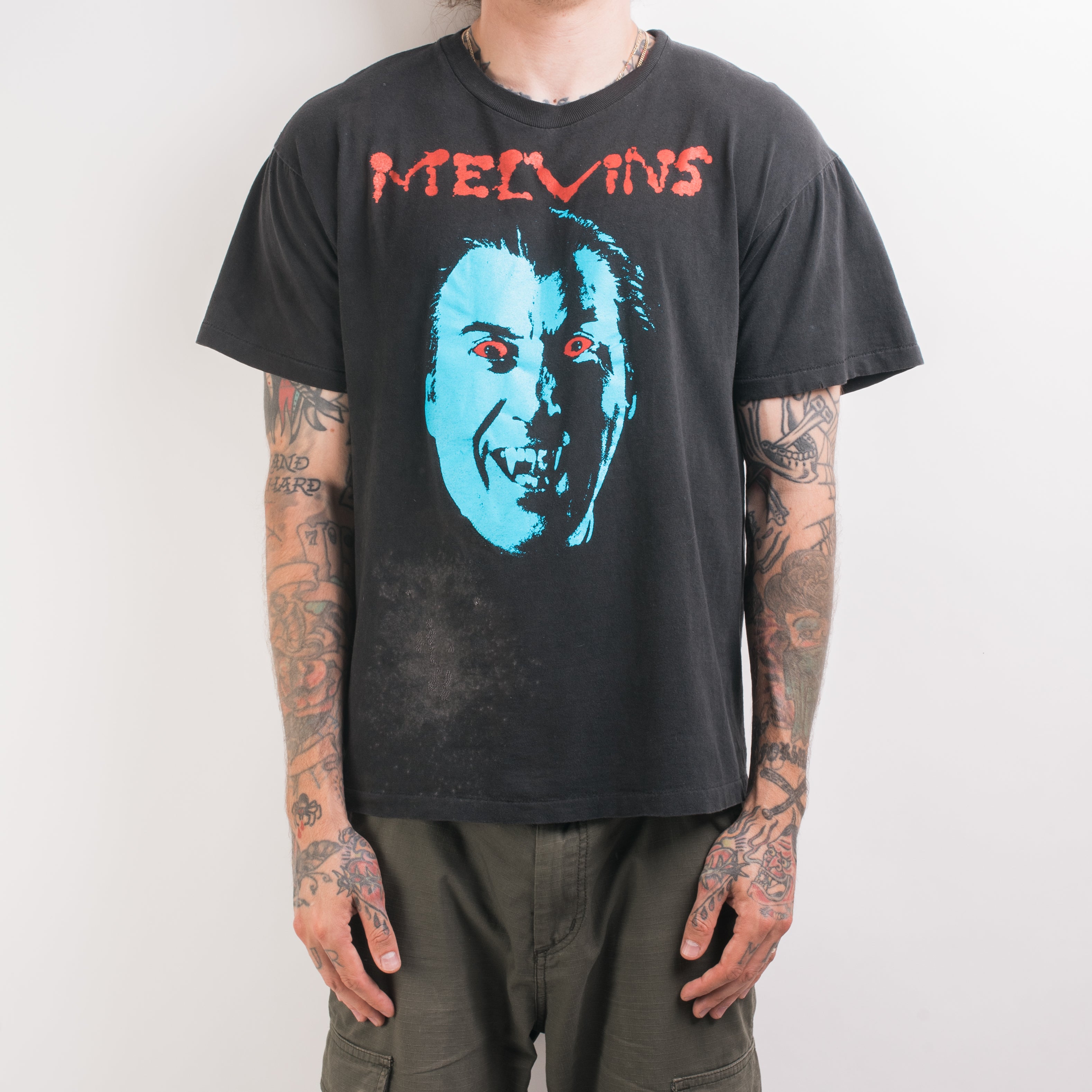 Melvins Band 90s, Vintage Gothic Graphic 100% Cotton Shirt S
