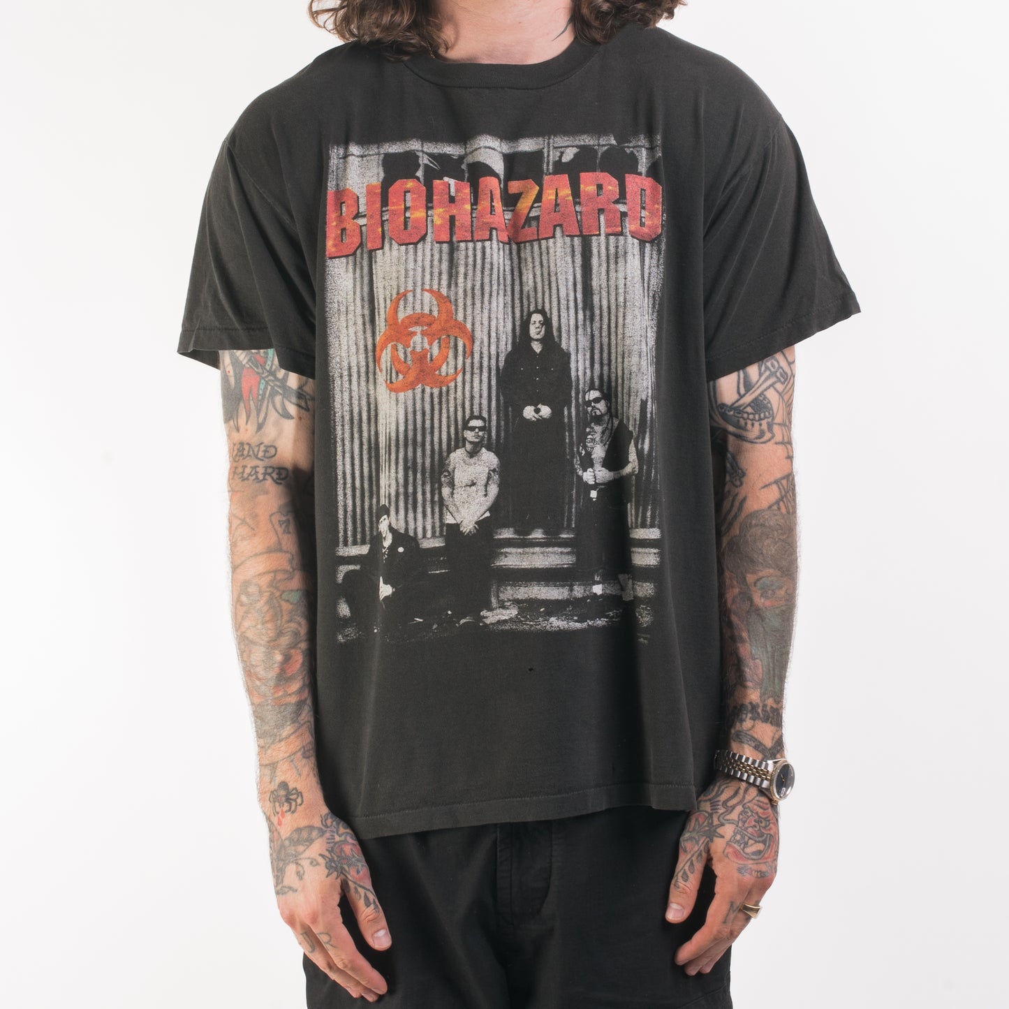 Vintage 1994 Biohazard Suicidal Run Tour T-Shirt