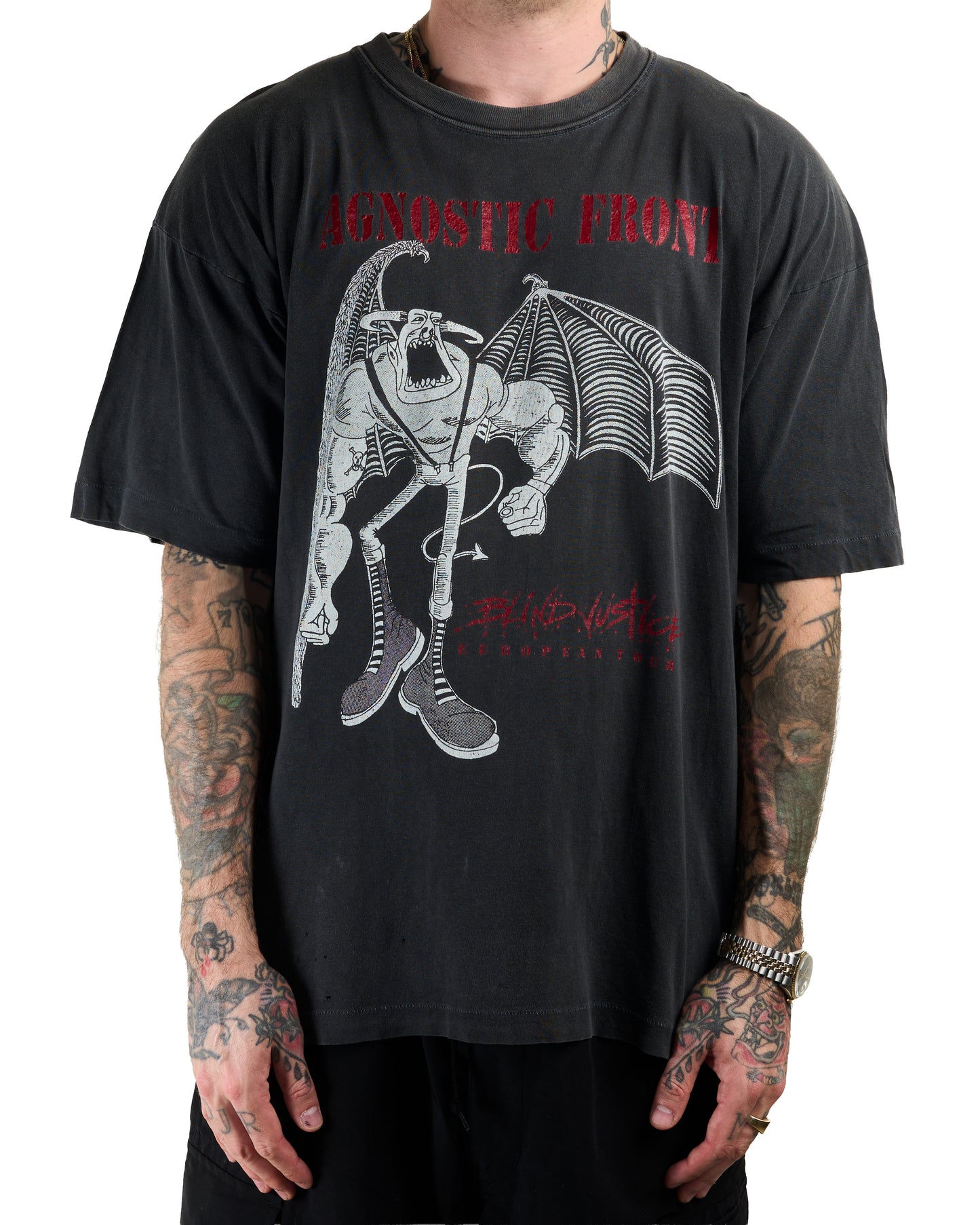 Vintage 90’s Agnostic Front Blind Justice T-Shirt