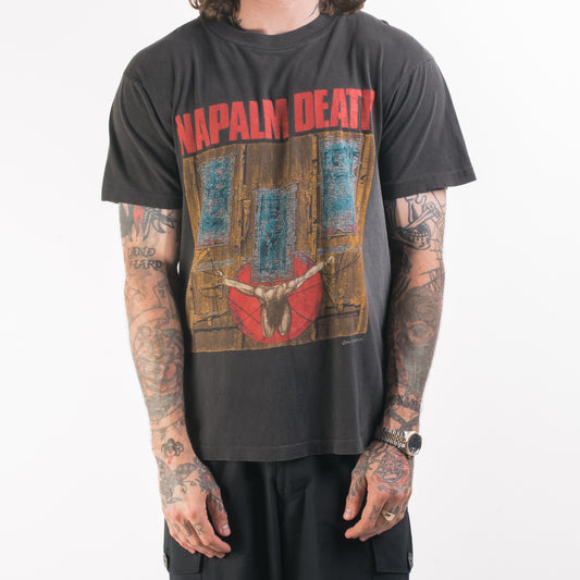 Vintage 90’s Napalm Death Death By Manipulation T-Shirt