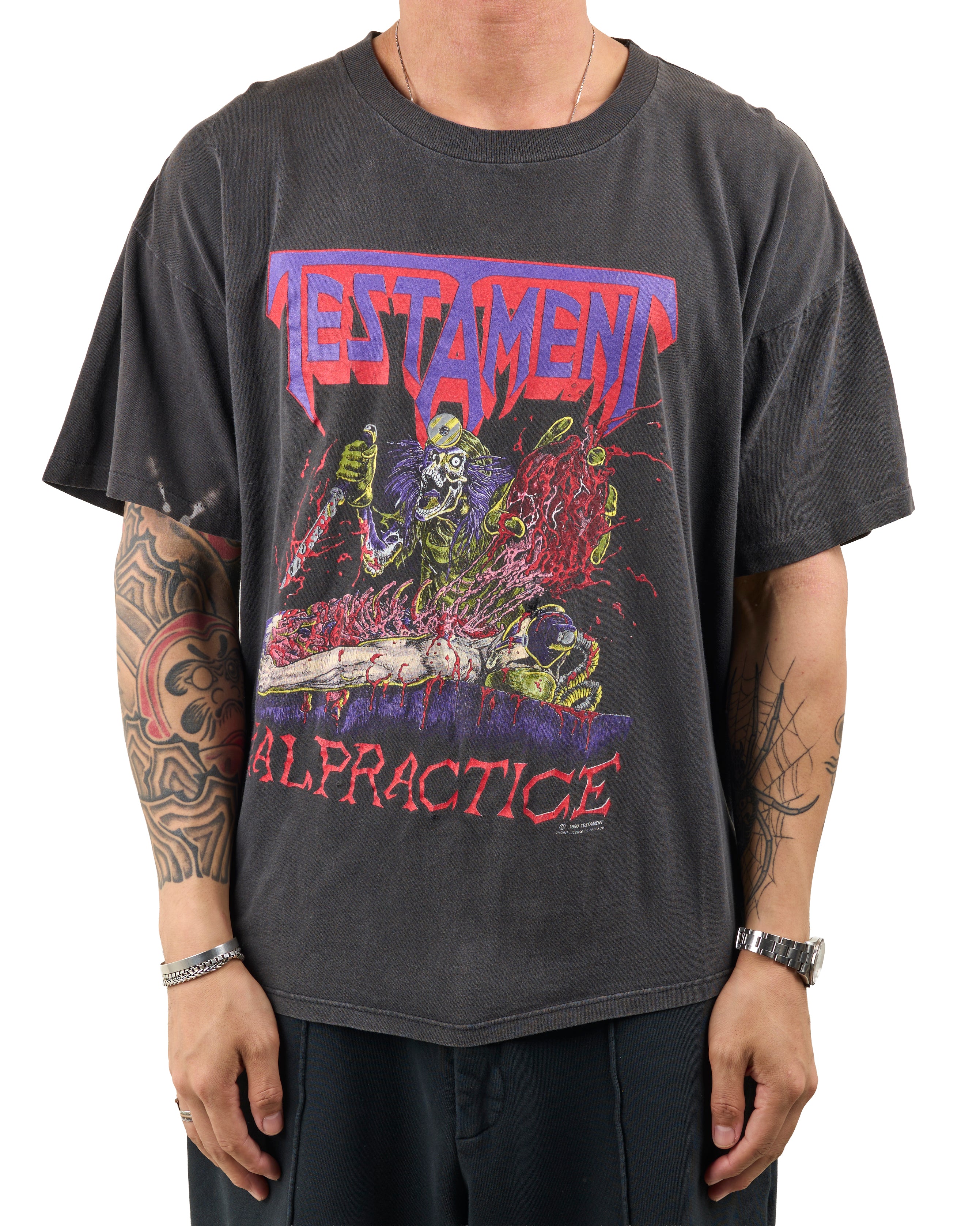 Vintage 1990 Testament Malpractice Tour T-Shirt – Mills Vintage USA