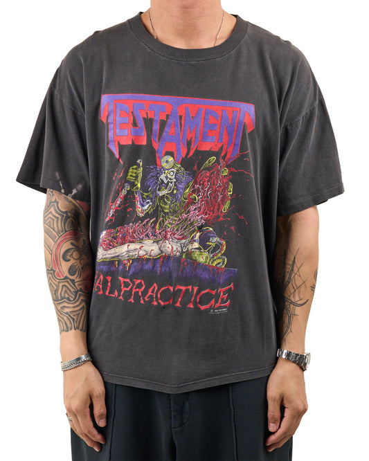 Vintage 1990 Testament Malpractice Tour T-Shirt