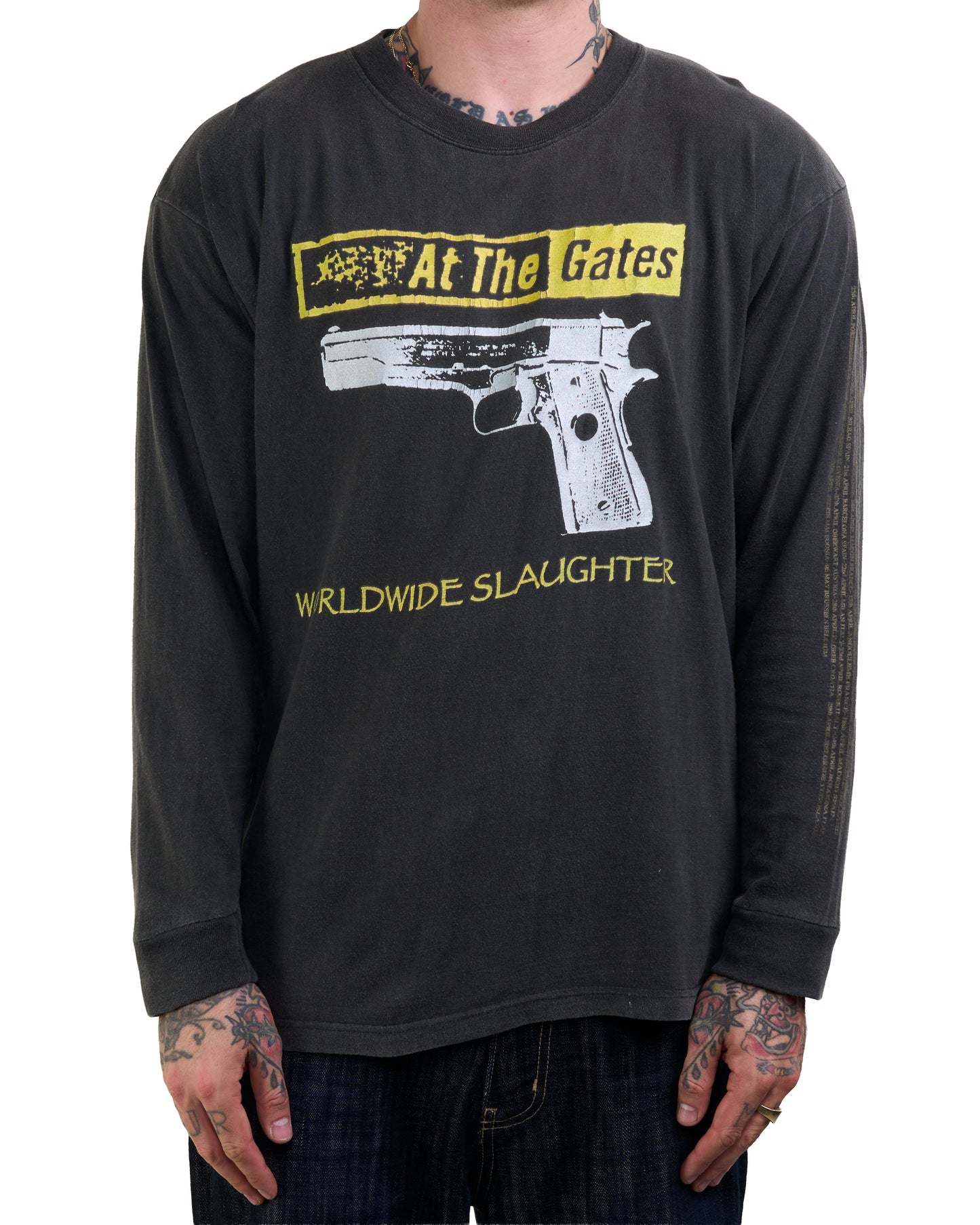 Vintage 90’s At The Gate Worldwide Slaughter Tour Longsleeve