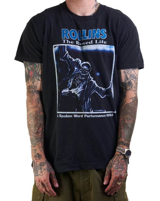Vintage 1993 Rollins The Boxed Life Tour T-Shirt