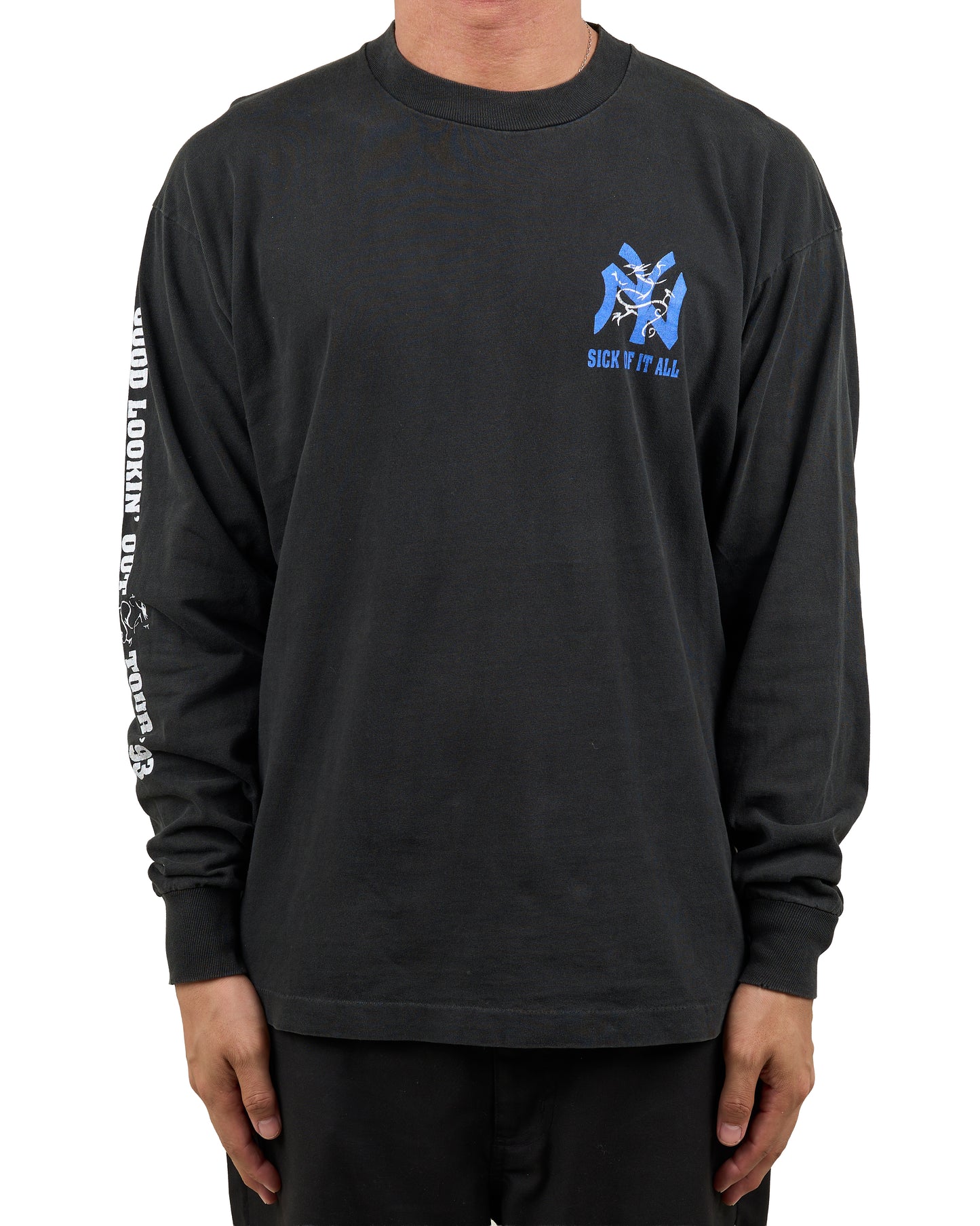 Vintage 1993 Sick Of It All The Pain Strikes Longsleeve
