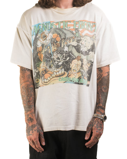 Vintage 1996 Agnostic Front Cause For Alarm T-Shirt