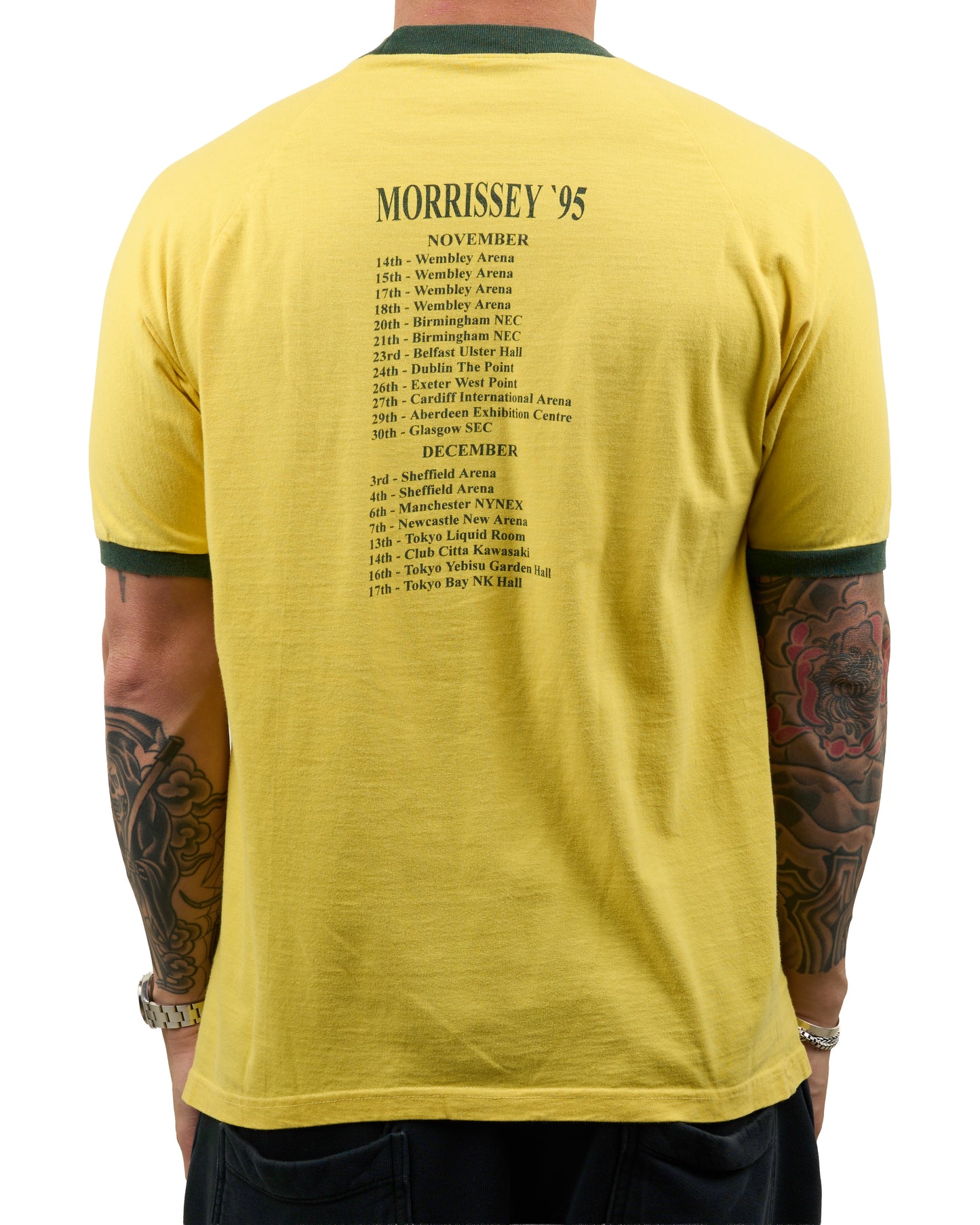 Vintage 1995 Morrissey Southpaw Grammar Tour Ringer T-Shirt