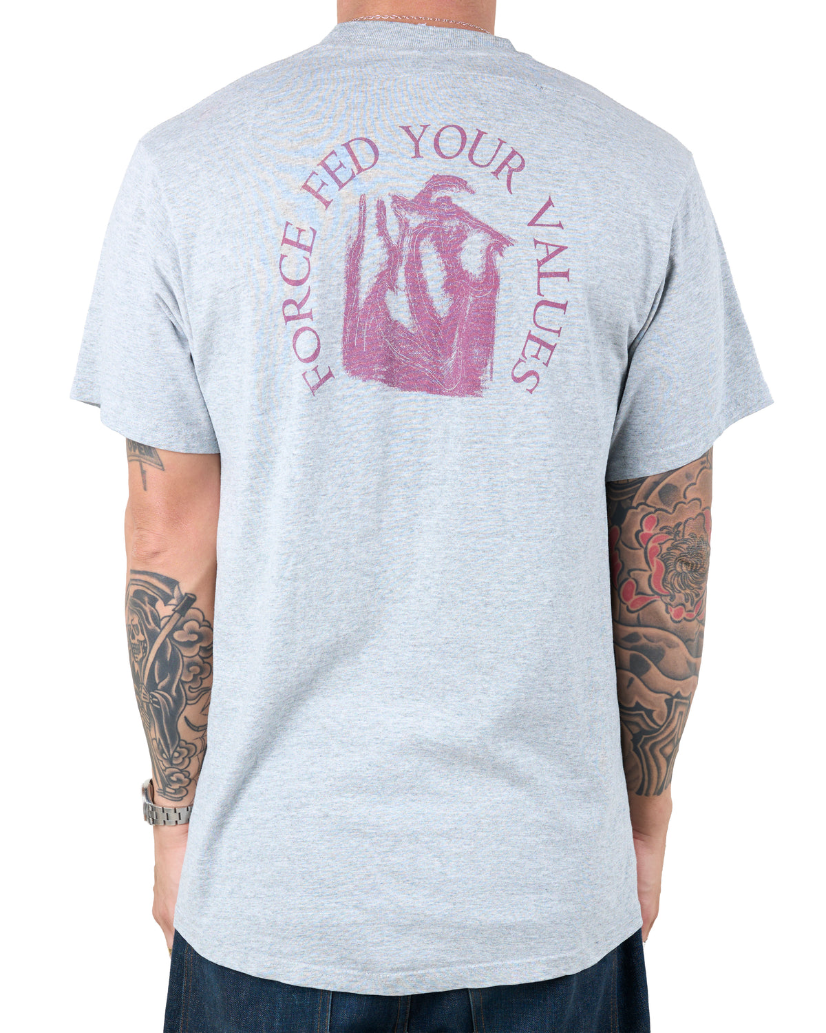 Vintage Shadows Fall Force Fed Your Values T-Shirt