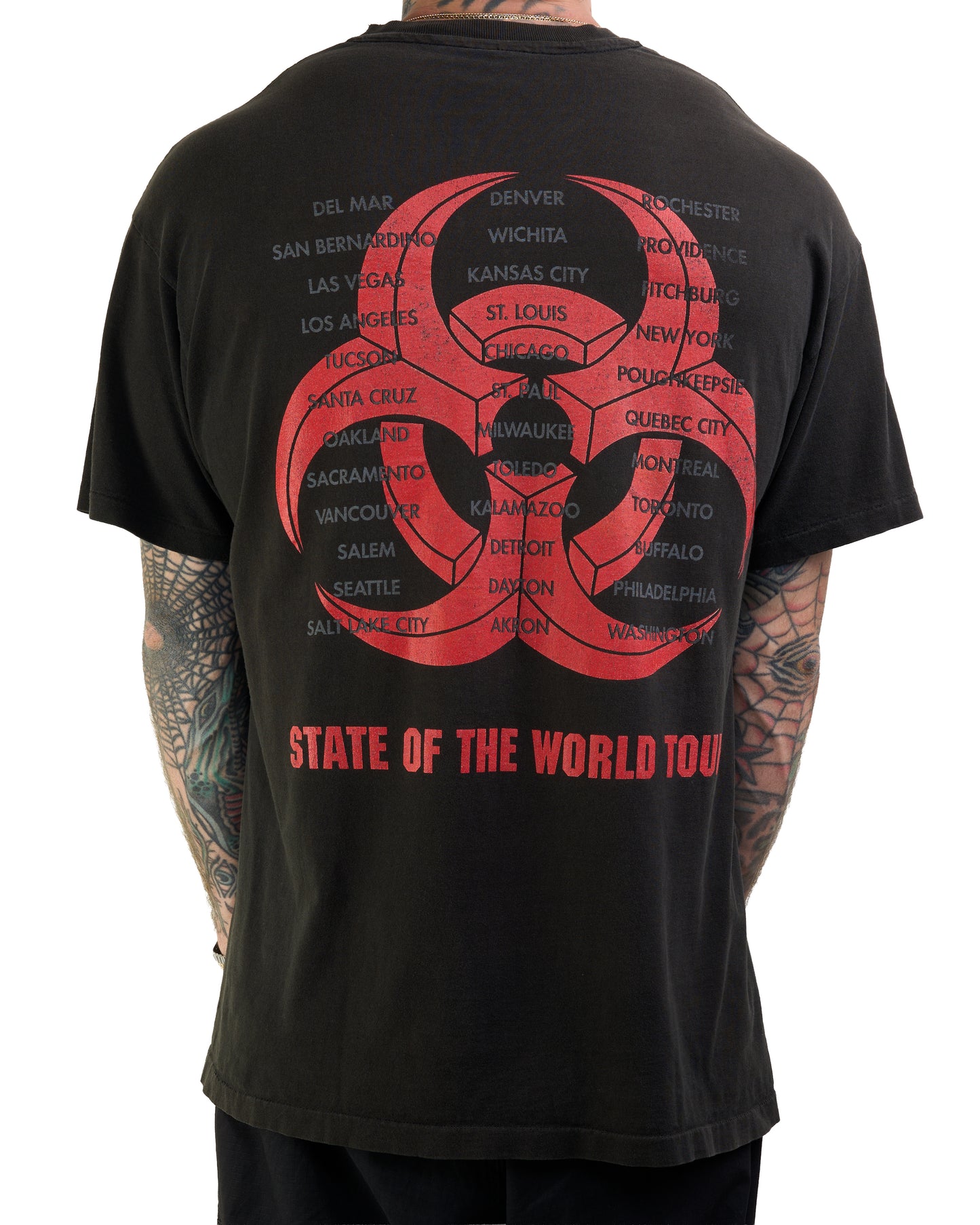 Vintage 90’s Biohazard State Of The World Address Tour T-Shirt