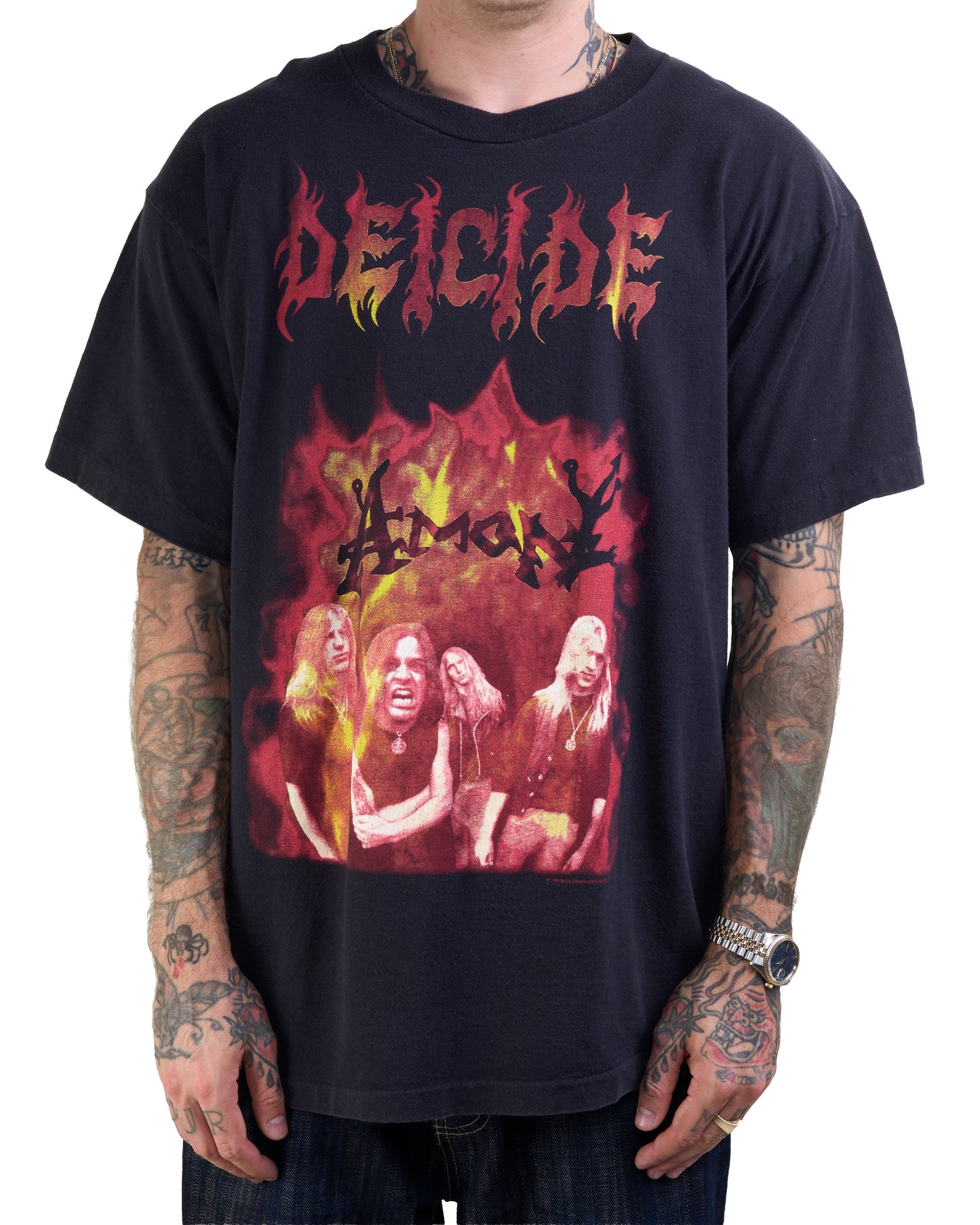 Vintage 1993 Deicide Amon Feasting The Beast T-Shirt