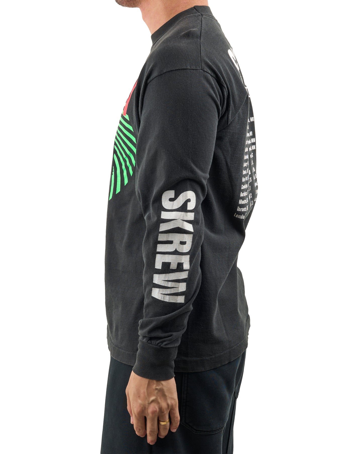 Vintage 1993 Skrew Burning North America Tour Longsleeve