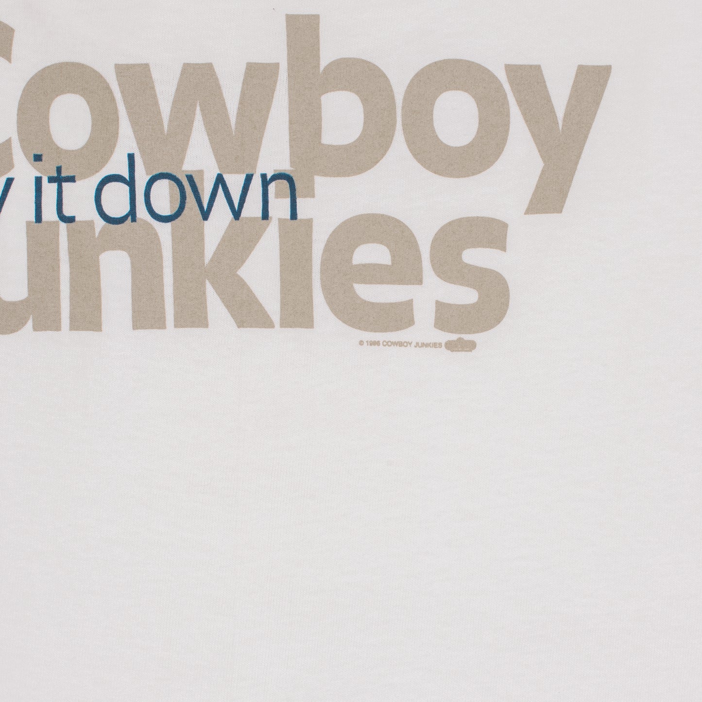 Vintage 1996 Cowboy Junkies T-Shirt