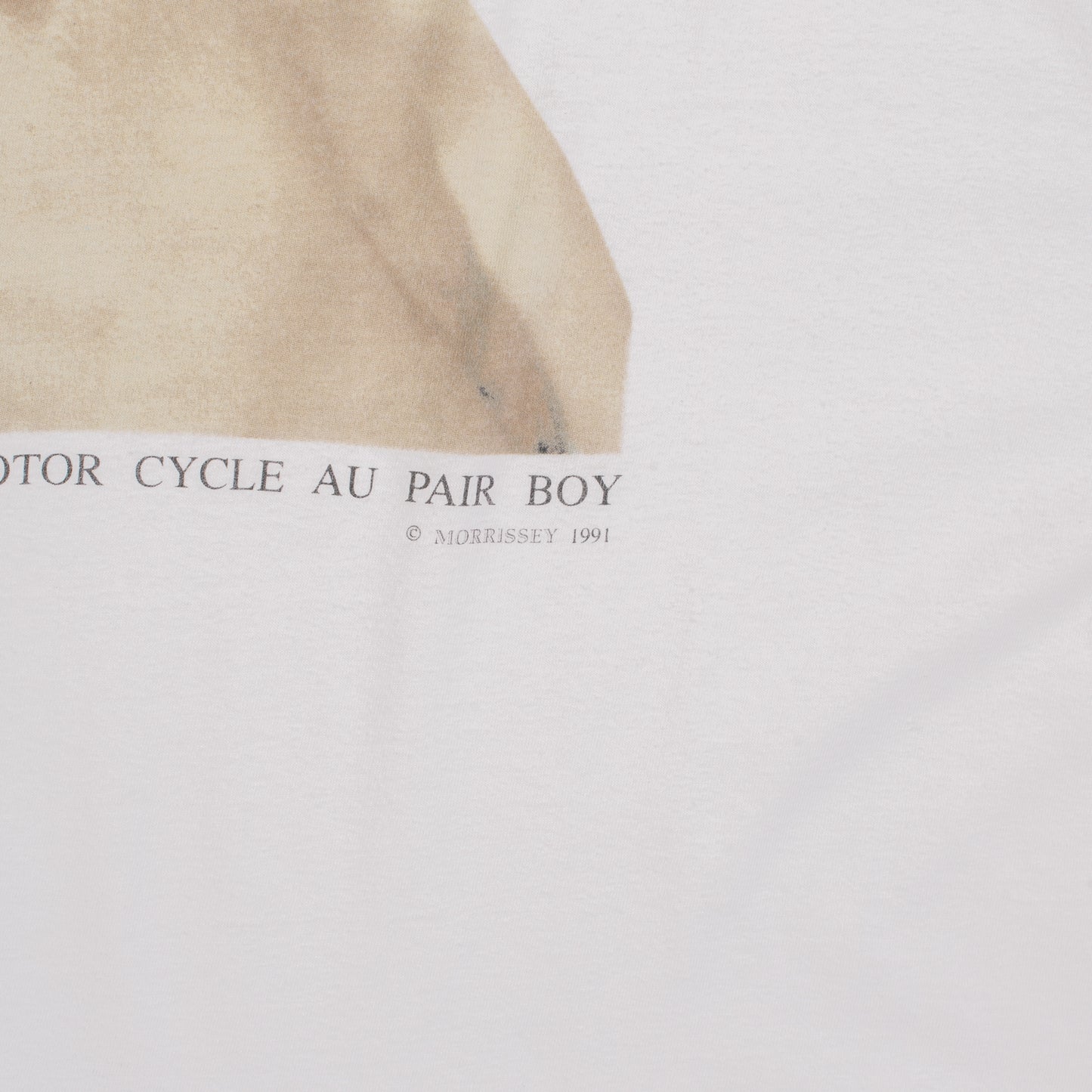 Vintage 1991 Morrissey Motor Cycle Au Pair Boy T-Shirt