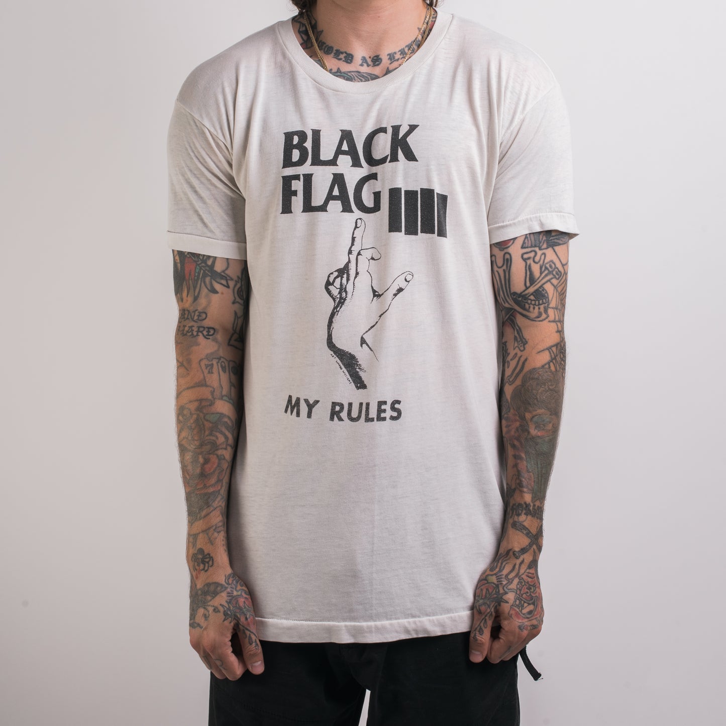 Vintage 80’s Black Flag My Rules T-Shirt – Mills Vintage USA