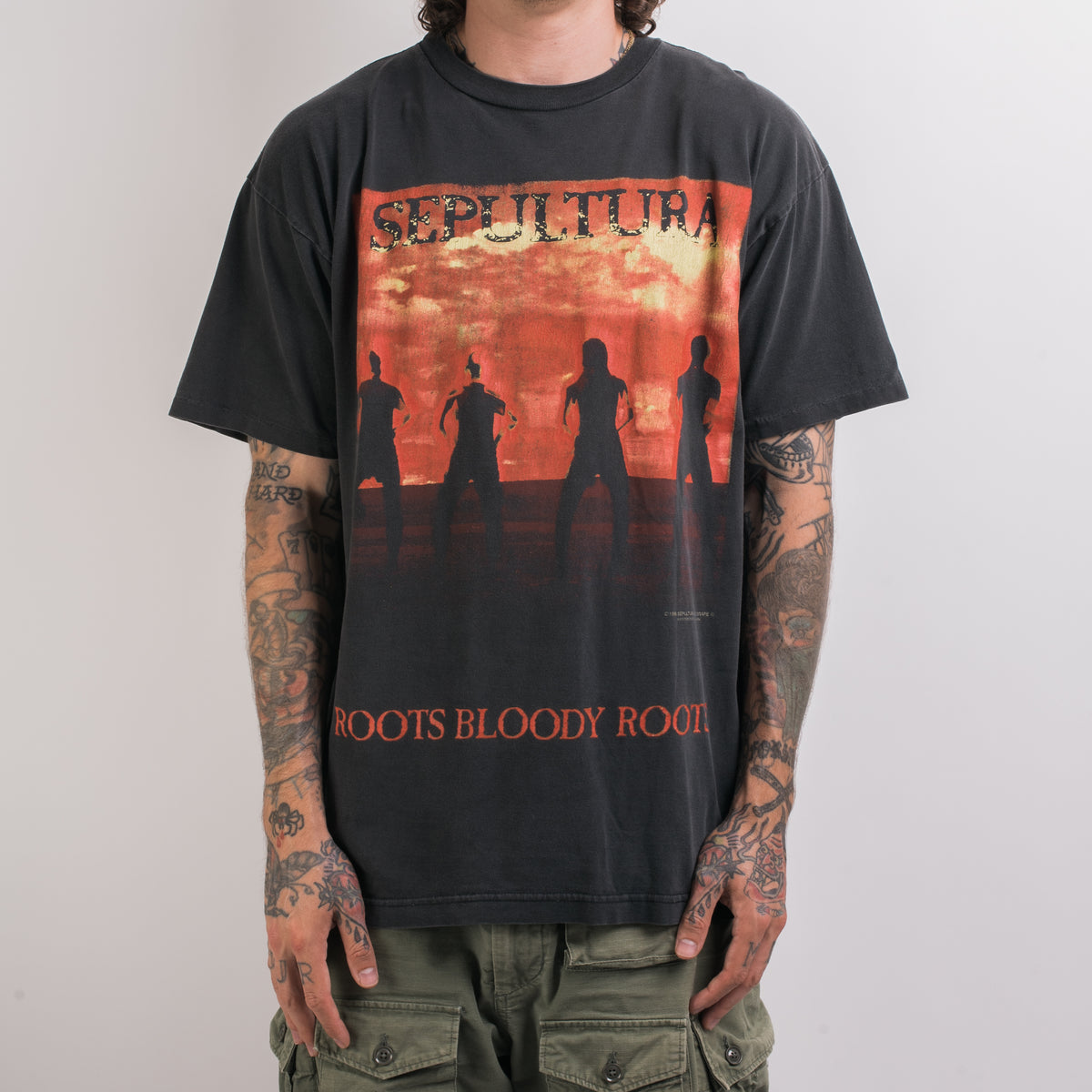 Blody Roots Vintage 1996 Sepultura Roots Bloody Roots T-Shirt – Mills Vintage USA