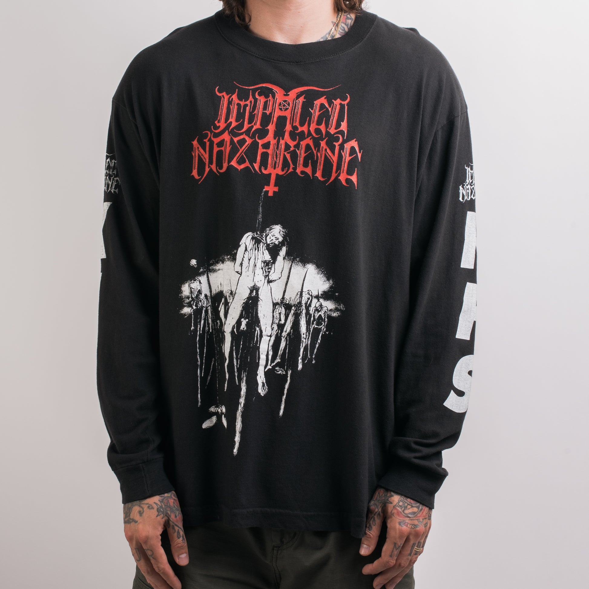 Vintage 90's Impaled Nazarene KFS Longsleeve – Mills Vintage USA