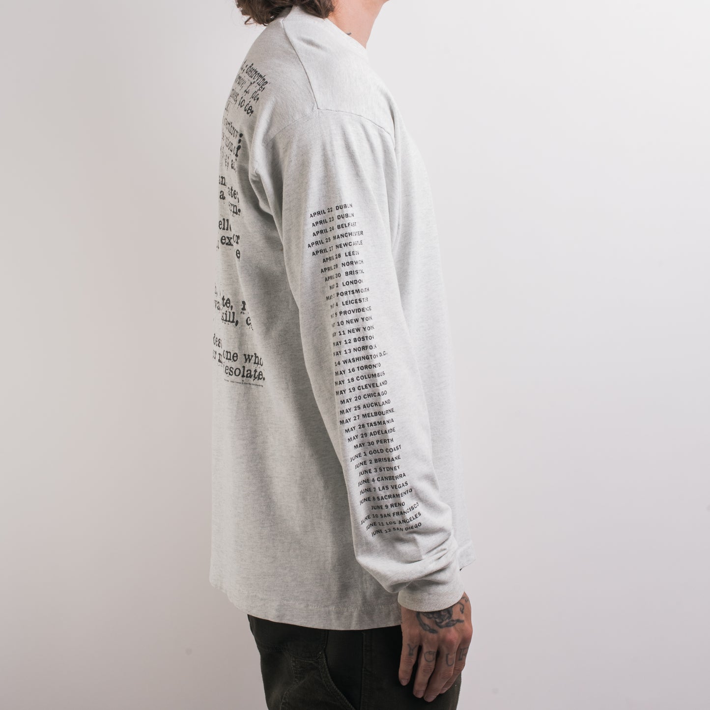 Vintage 1994 Rollins Band Search And Destroy Longsleeve Mills Vintage USA Vintage 1994 rollins band search and destroy longsleeve mills vintage usa