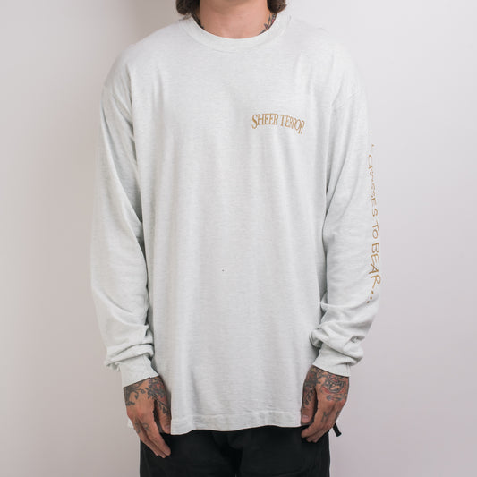 Vintage 90’s Sheer Terror We All Have Our Crosses To Bear Longsleeve