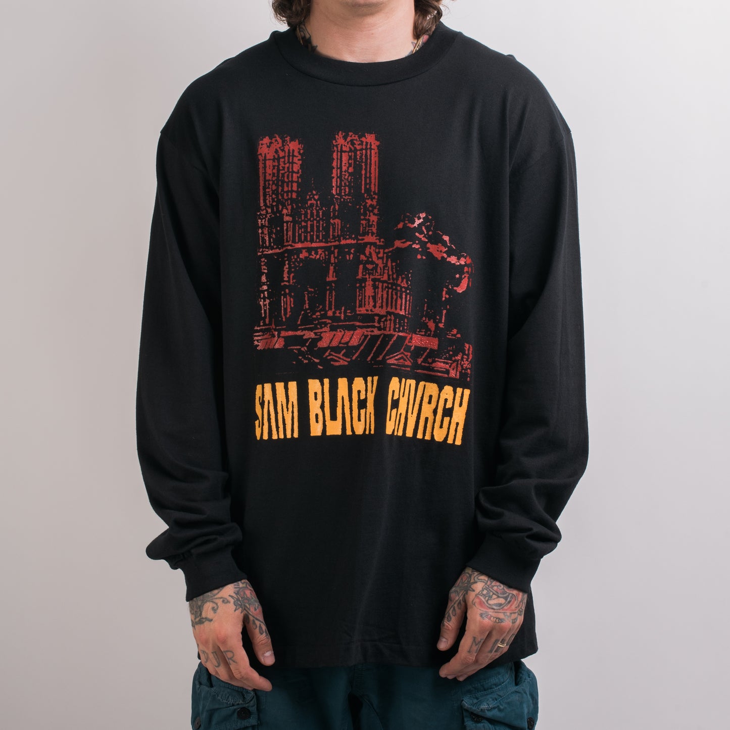 Vintage 90’s Sam Black Church Longsleeve – Mills Vintage USA