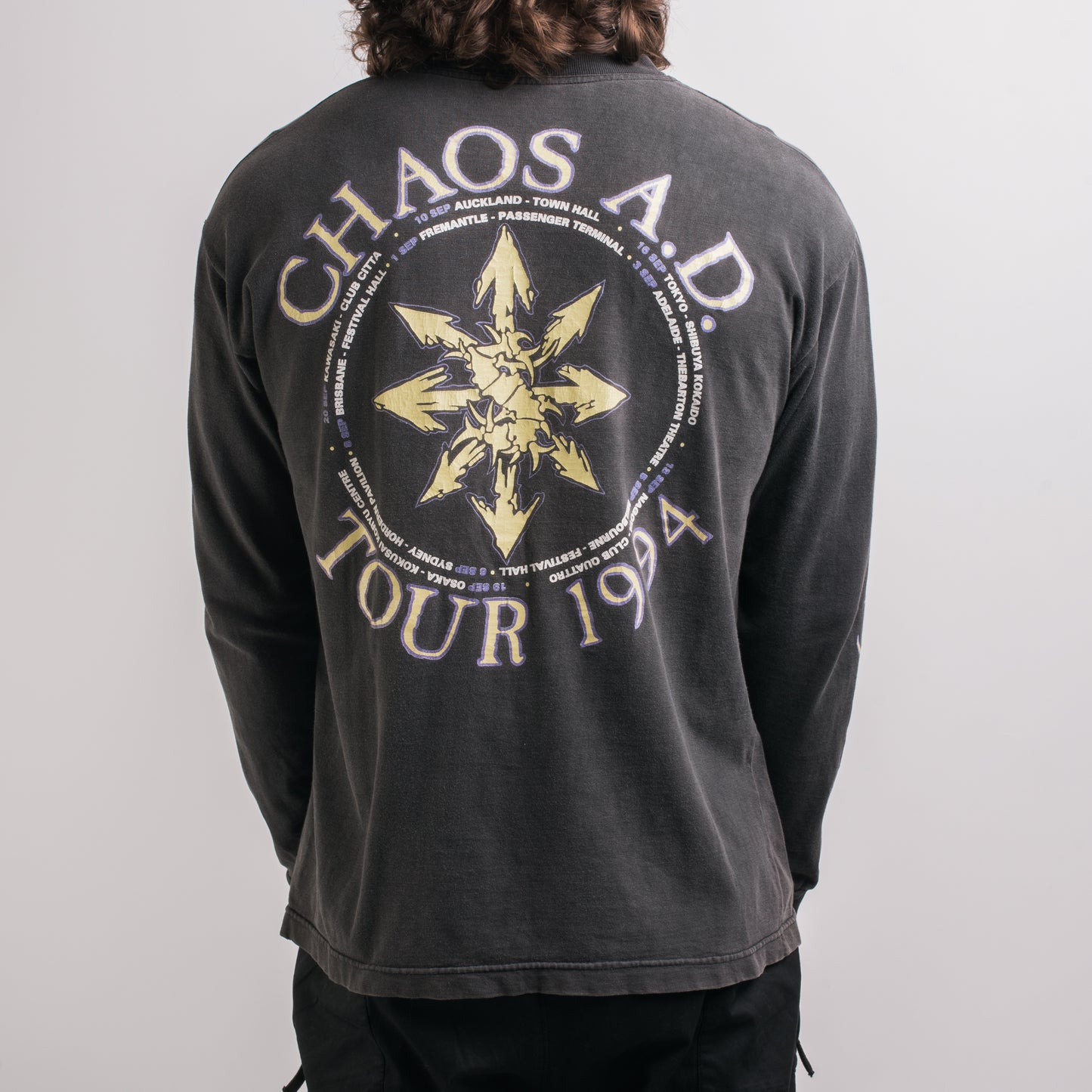 Vintage 1994 Sepultura Chaos AD Australian Tour Longsleeve