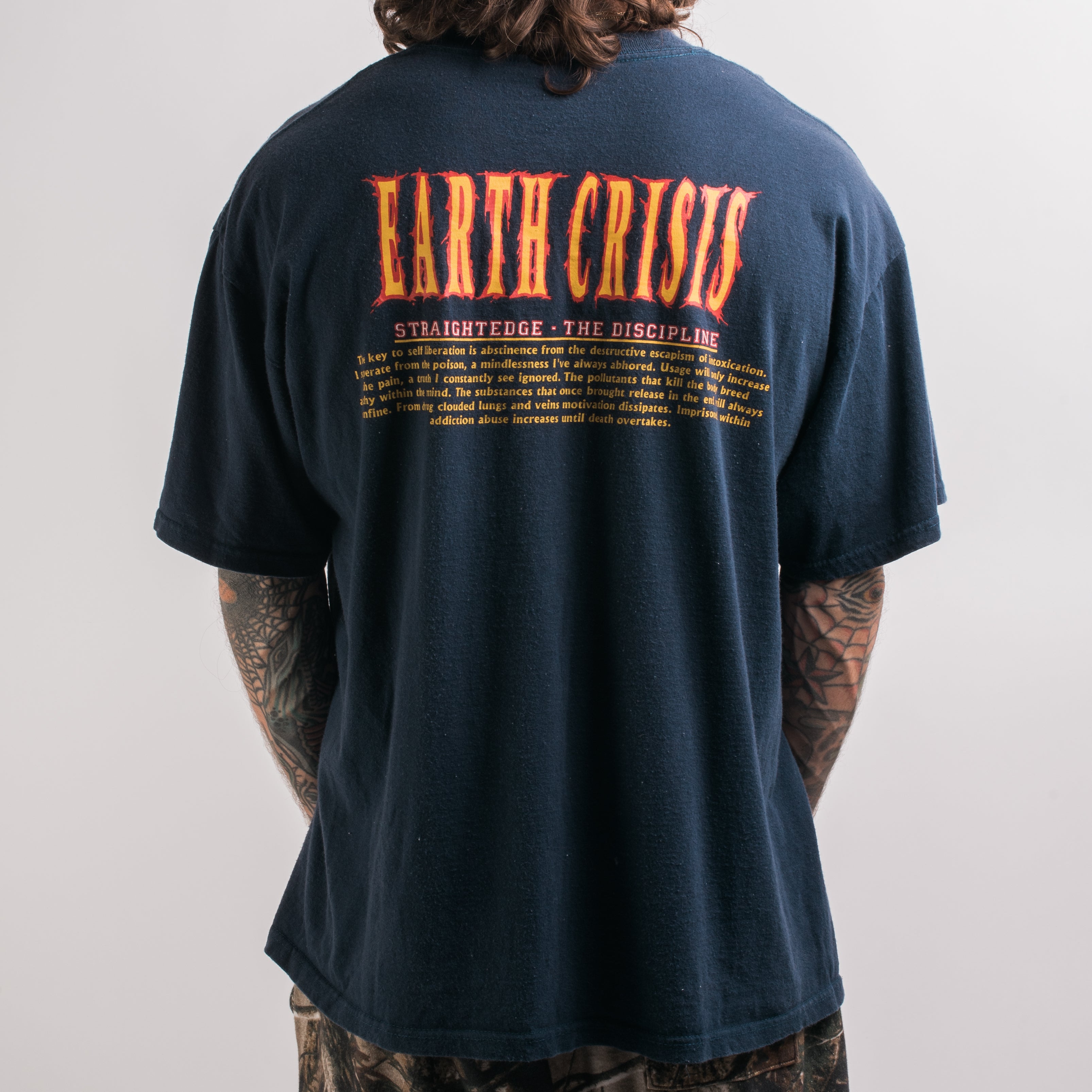 Vintage 90's Earth Crisis The Discipline T-Shirt – Mills Vintage USA